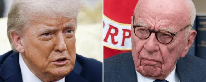 突发新闻：特(tè)朗普(pǔ)敭(yáng)言要(yào)起诉《華(huá)尔街日报》