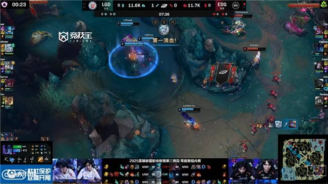LOL-LPL：ahn卡莎(shā)天神下凡(fán)豪取四杀 EDG2-0轻取LGD