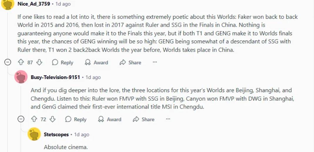 LOL外网熱(rè)议，S15在中国举办，Faker受魔咒困扰，GEN拿到夺冠剧本